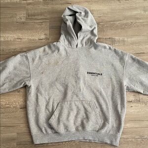 Essentials fear of god Gray men’s Hoodie sweatshirt size extra large XL
